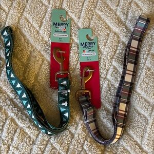 Holiday 6ft Dog Leash Duo